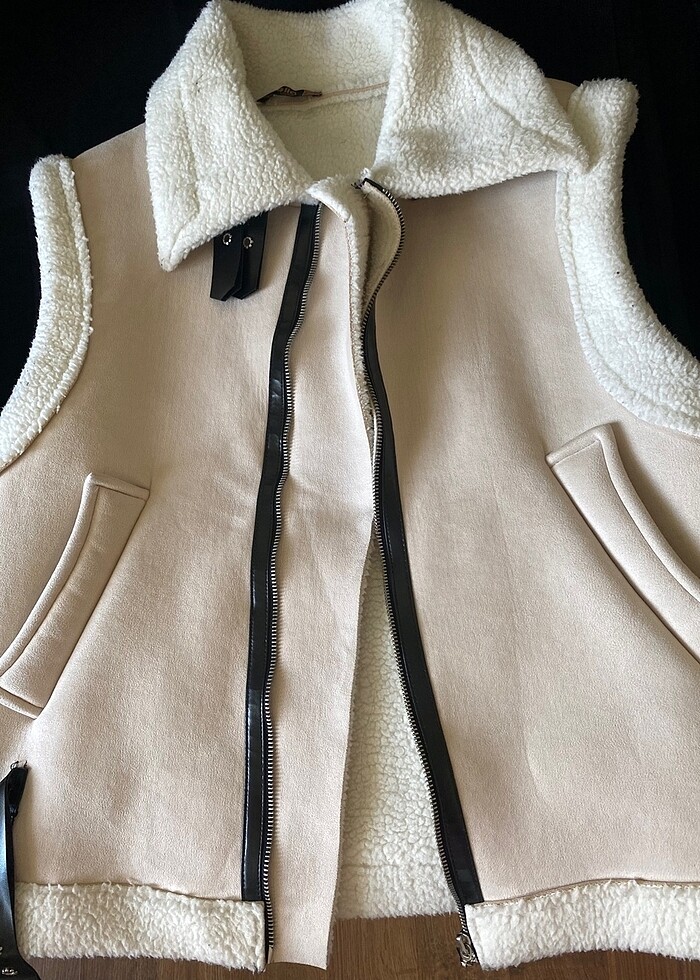 Kadın yünlü yelek - Görsel 2