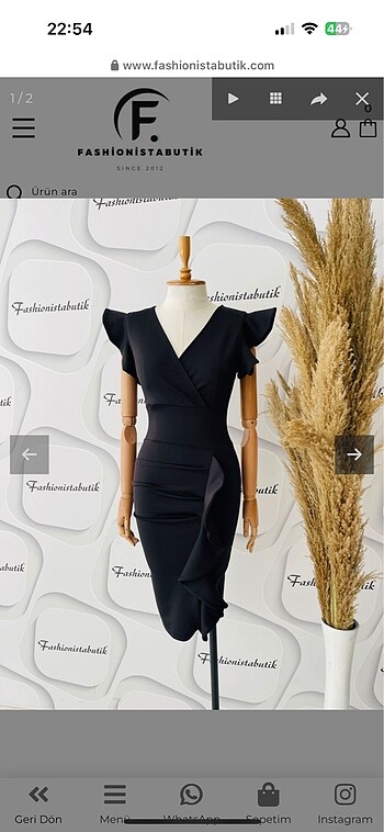 Fashion butikten siyah elbise