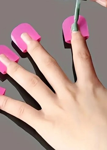 Yumuşak Plastik Tırnak oje Seti - Pastel Pembe - Görsel 2