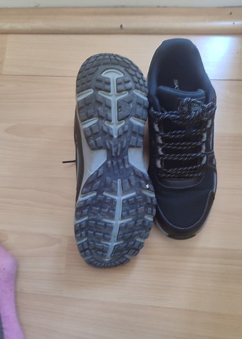 siyah erkek Spor Ayakkabı Velcro Bağcıklı - Görsel 3