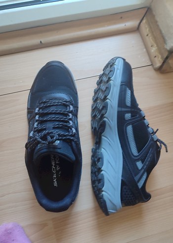 siyah erkek Spor Ayakkabı Velcro Bağcıklı - Görsel 2