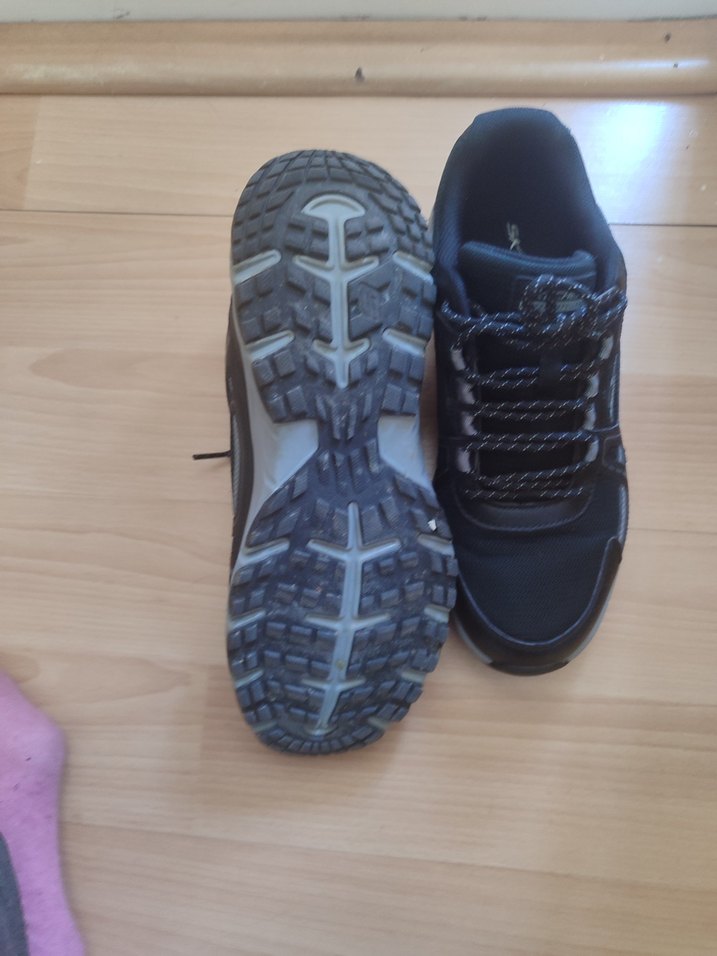 siyah erkek Spor Ayakkabı Velcro Bağcıklı - Görsel 3