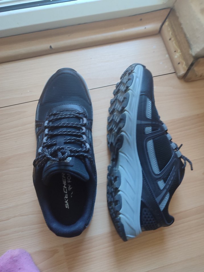 siyah erkek Spor Ayakkabı Velcro Bağcıklı - Görsel 2