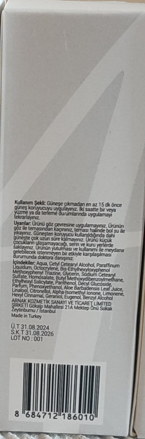 Aslı Arnak SPF50+ Leke Karşıtı Güneş Kremi - Görsel 2