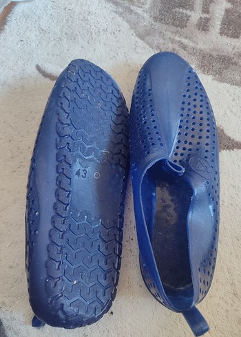 Mavi Erkek deniz Ayakkabısı, Parlak Rubber - Görsel 2