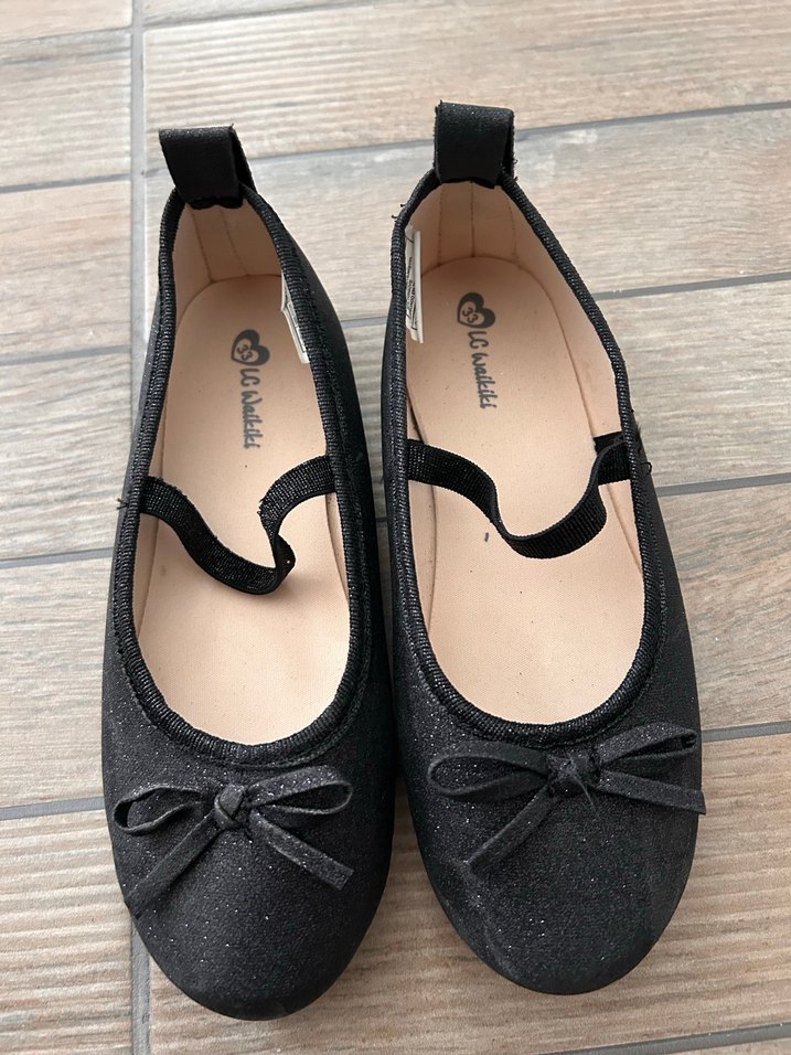 Kız Çocuk Siyah Fiyonk Detaylı Babet - Görsel 2