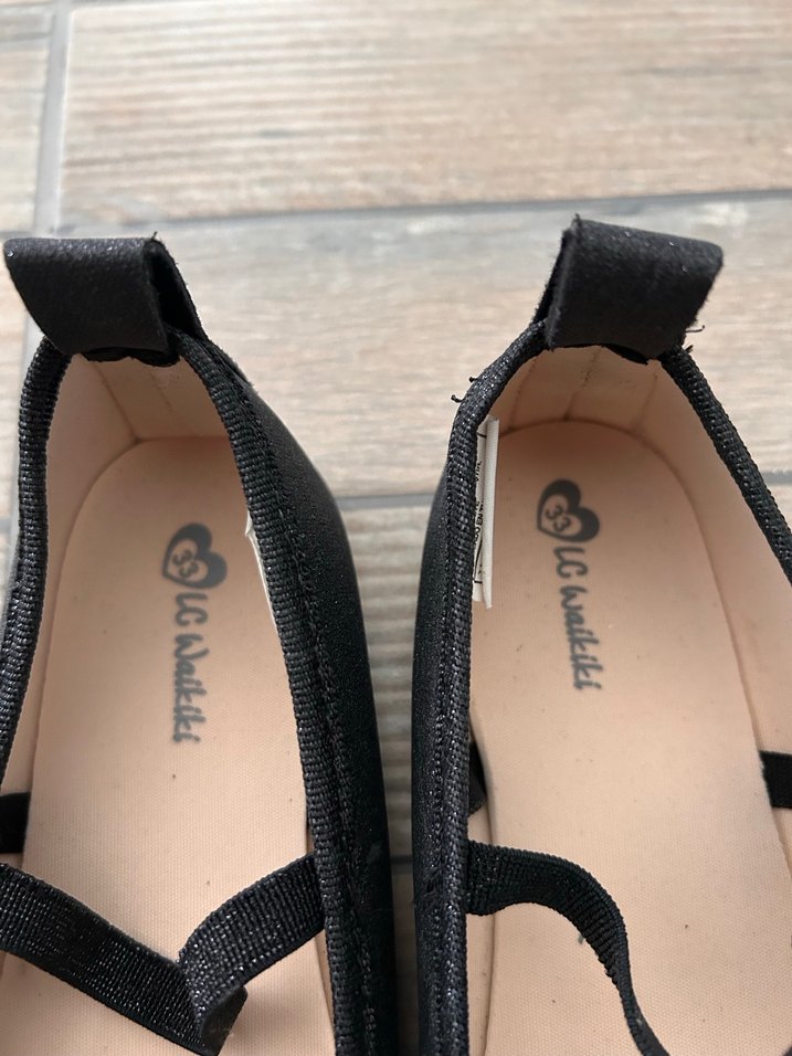 Kız Çocuk Siyah Fiyonk Detaylı Babet - Görsel 3