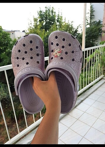 38 Beden Crocs simli terlik