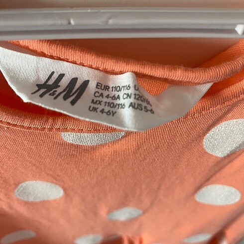 6 Yaş Beden H&M kız çocuk elbise
