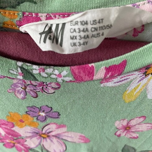 5 Yaş Beden H&M kız çocuk 2?li takım