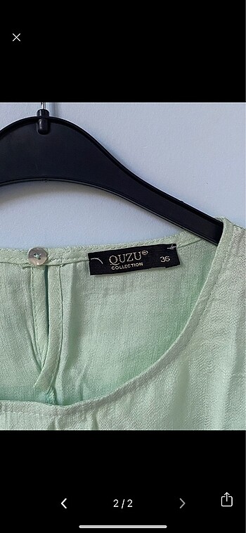 Zara Yeşil Crop