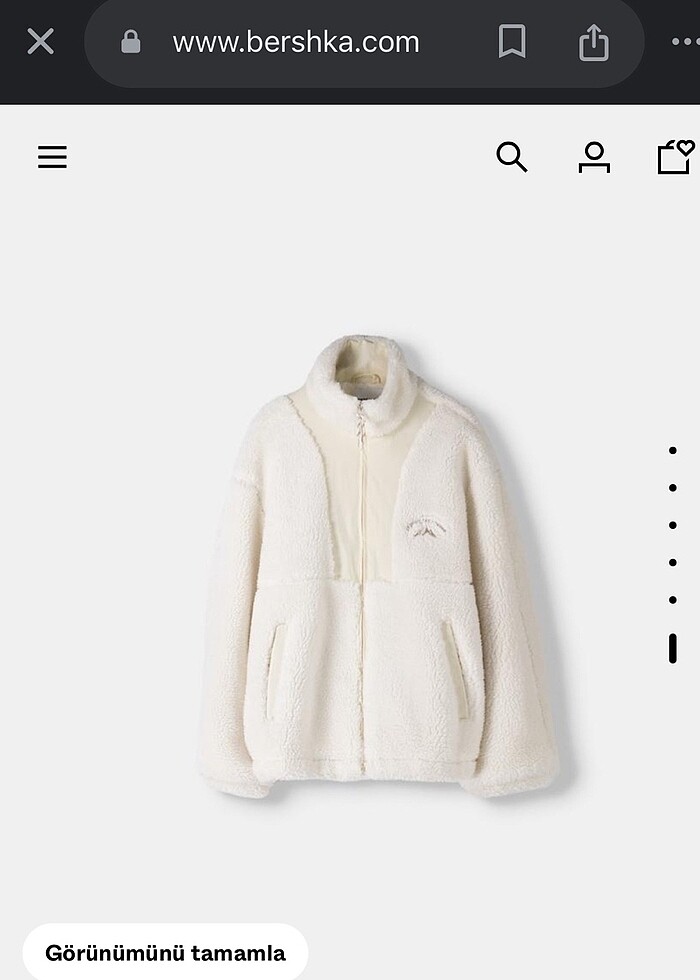 Bershka yünlü ceket - Görsel 3