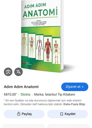  Adım Adım Anatomi Sağlık Kitabı