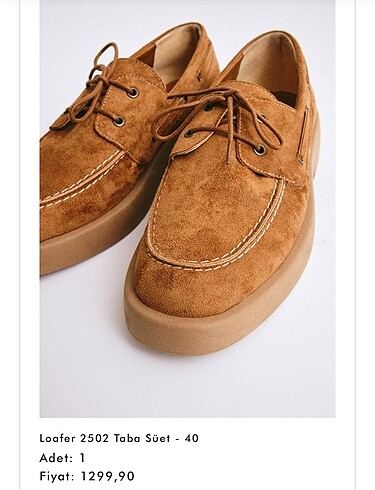 LUTVELİZADE Taba süet loafer