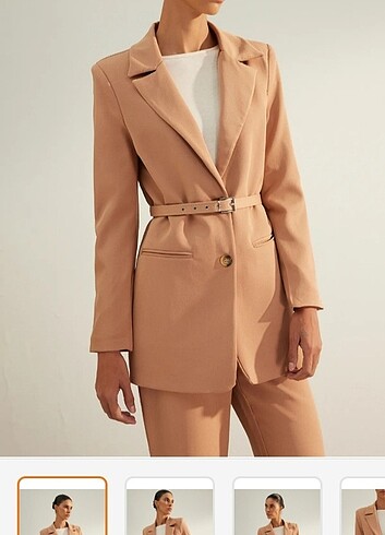 Trendyolmilla Blazer Ceket & Pantolon Takım / Vizon
