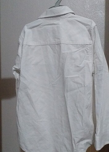 koton keten lcw ürünü beyaz çocuk gömleği 7,8 yaş uyumlu
