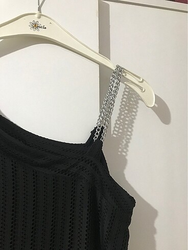 Kasha tek zincir askılı elbise