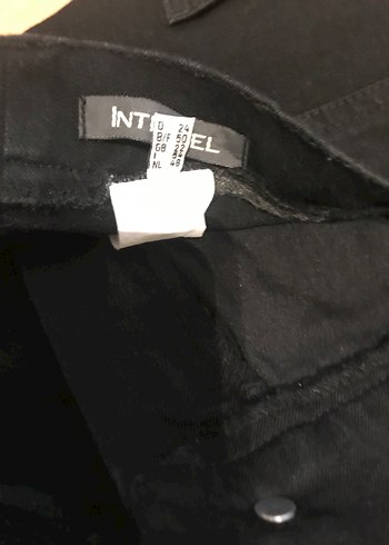 50 Beden Siyah Kadın Denim Pantolon