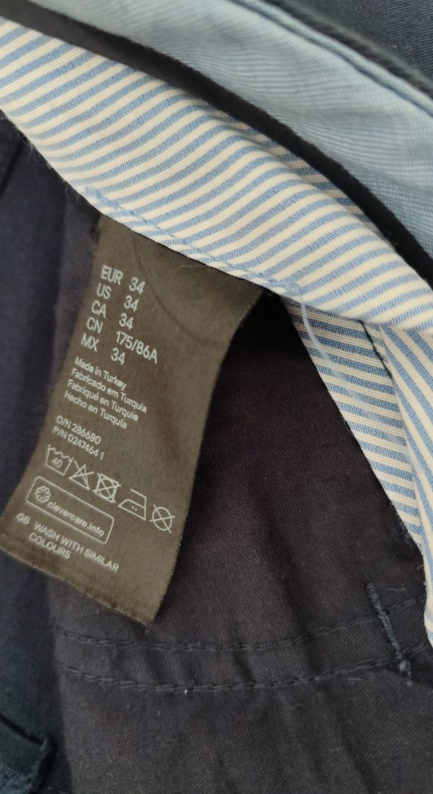 Lacivert Regular Fit Kot Bermuda Şort - Görsel 3