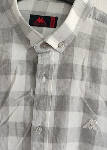 Gri Kareli Uzun Kollu Erkek Keten Gömlek - Görsel 3