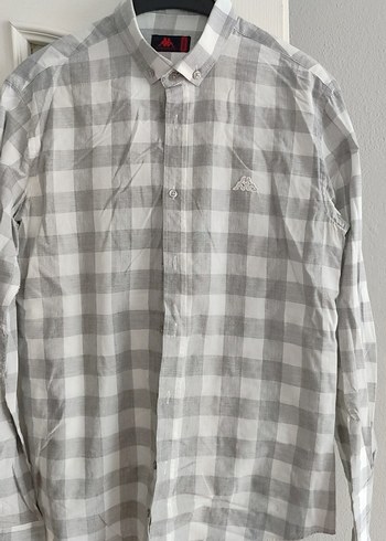 Gri Kareli Uzun Kollu Erkek Keten Gömlek - Görsel 2