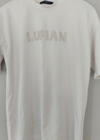 LUFIAN Beyaz Kısa Kollu Erkek Tişört - Görsel 2