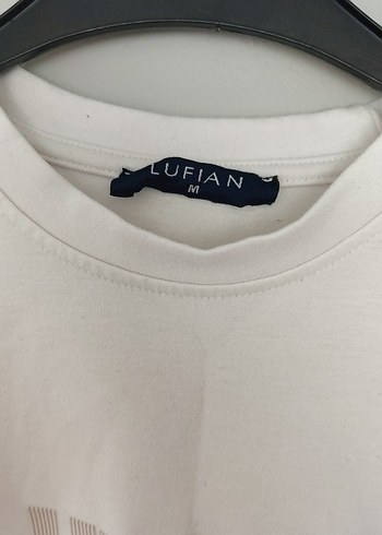 LUFIAN Beyaz Kısa Kollu Erkek Tişört - Görsel 3