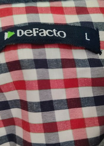 Erkek Kırmızı Kareli Pamuklu Gömlek - Görsel 3