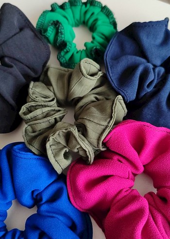 Renkli Elastik Kadın Saç Tokaları - Görsel 5