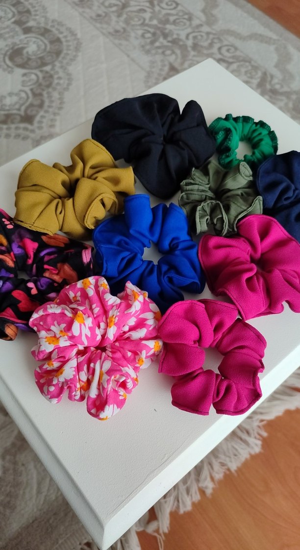 Renkli Elastik Kadın Saç Tokaları - Görsel 2