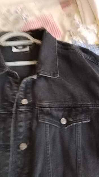 Mango Mango Unisex siyah kot ceket