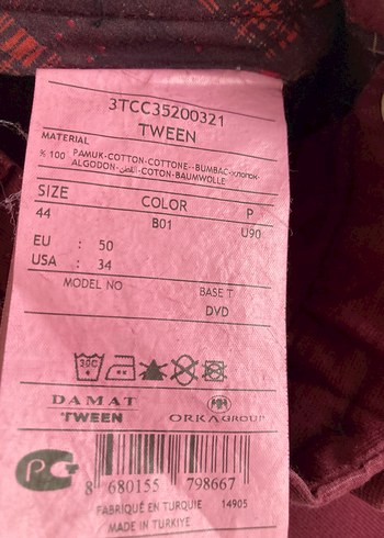 Tween Bordo Regular Fit Erkek Pantolon - Görsel 4