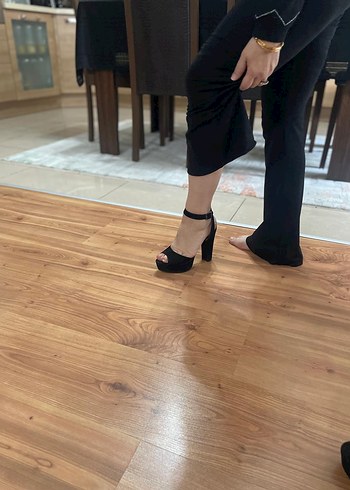 Siyah Stiletto Topuklu Kadın Ayakkabı - Görsel 6