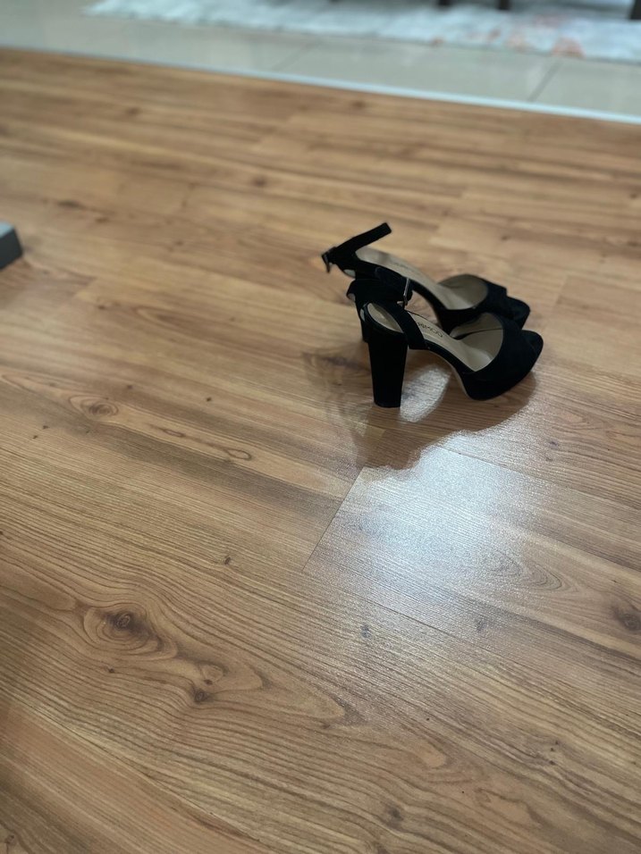 Siyah Stiletto Topuklu Kadın Ayakkabı - Görsel 2