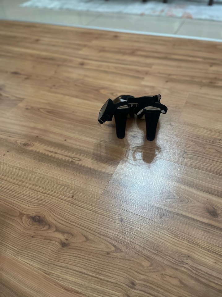 Siyah Stiletto Topuklu Kadın Ayakkabı - Görsel 3