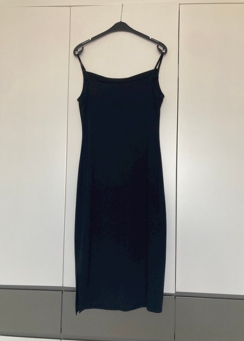 Uzun Siyah Gotik Kadın Abiye Elbise - Görsel 3