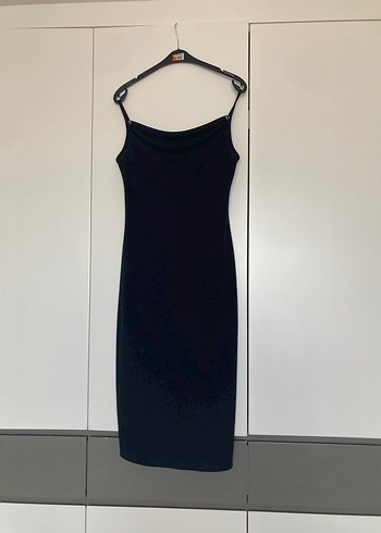 Uzun Siyah Gotik Kadın Abiye Elbise - Görsel 2