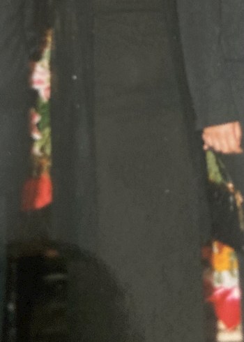 Uzun Siyah Gotik Kadın Abiye Elbise - Görsel 8