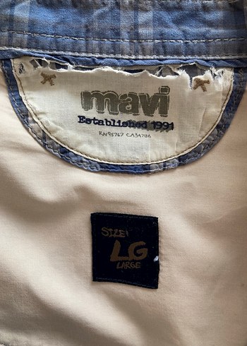 Mavi Gri Kareli Denim Erkek Gömlek - Görsel 3