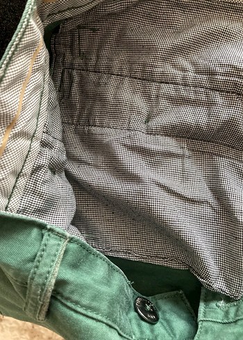 Kemerli Koyu Yeşil Erkek Mini Şort - Görsel 4