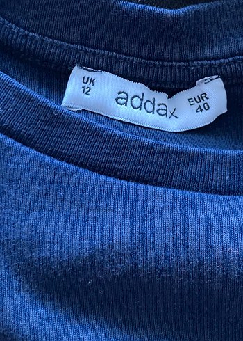 Crop Lacivert penye Kısa Kollu Tişört - Görsel 3