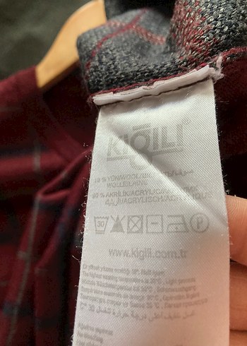 Kiğılı L beden  Bordo Erkek Triko Kazak - Görsel 4