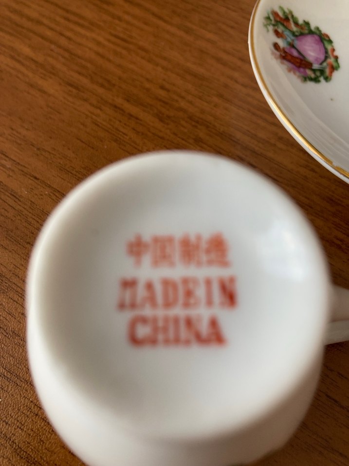 Fragonard Desenli Porselen Kahve Fincan Takımı - Görsel 4