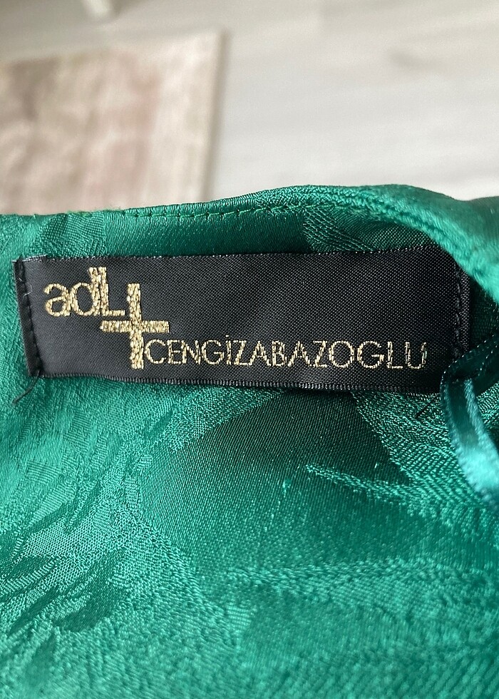 Adl marka S yeşil fırfırlı elbise - Görsel 5