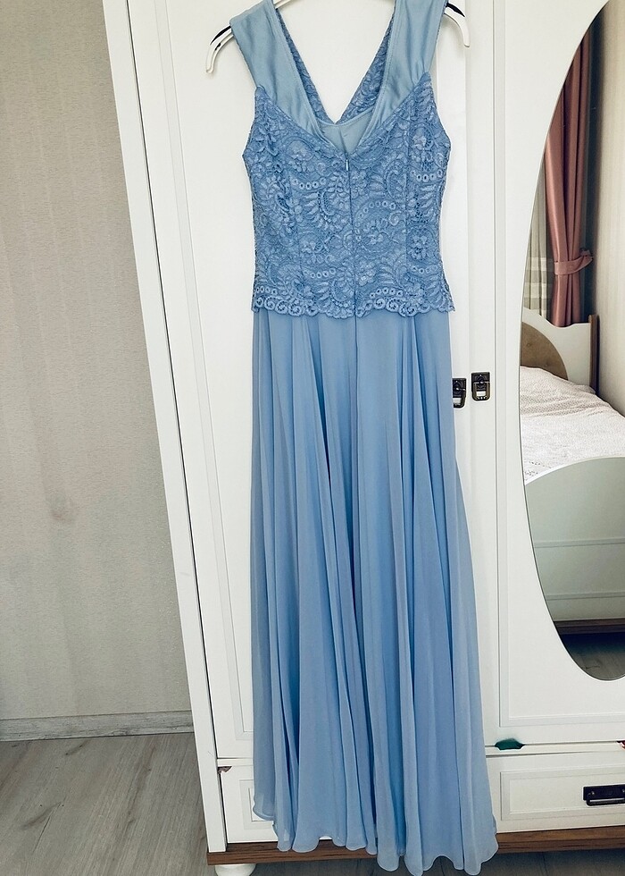 Mavi36 beden abiye elbise - Görsel 3