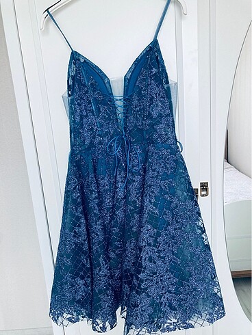 Mavi abiye 38 beden elbise - Görsel 2