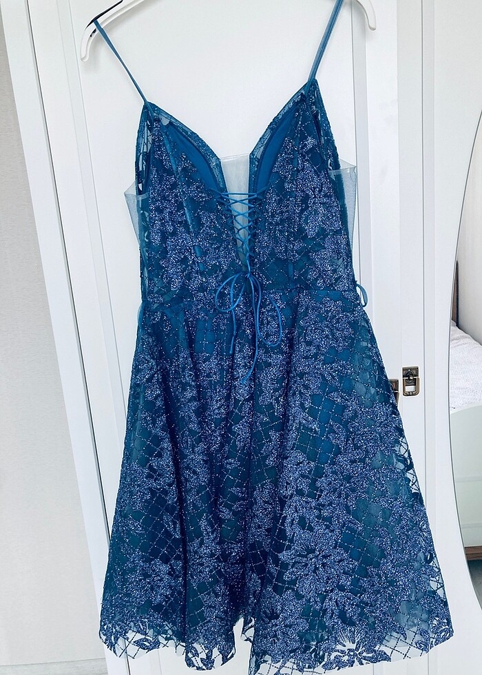 Mavi abiye 38 beden elbise - Görsel 2