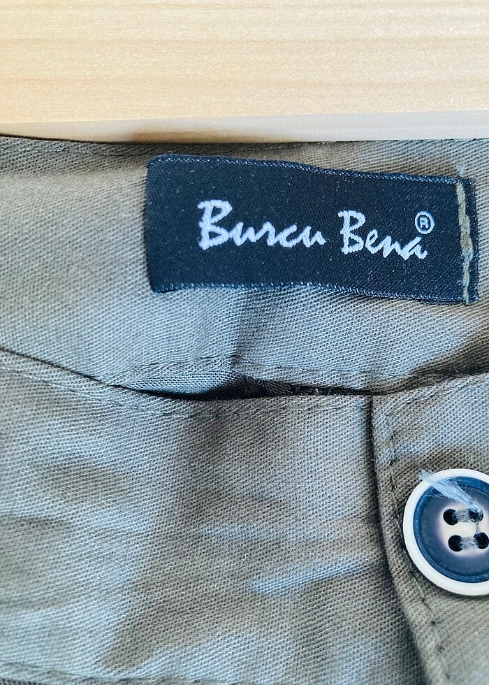 Haki cepli spor pantolon - Görsel 3