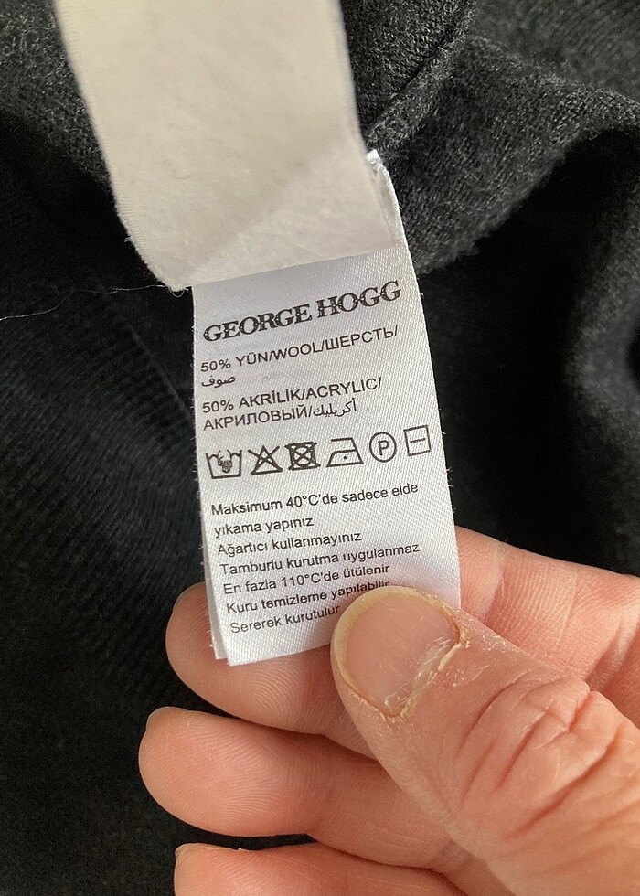 Antrasit yünlü kazak - Görsel 4