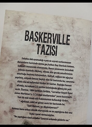  Sherlock Holmes Baskerville Tazısı